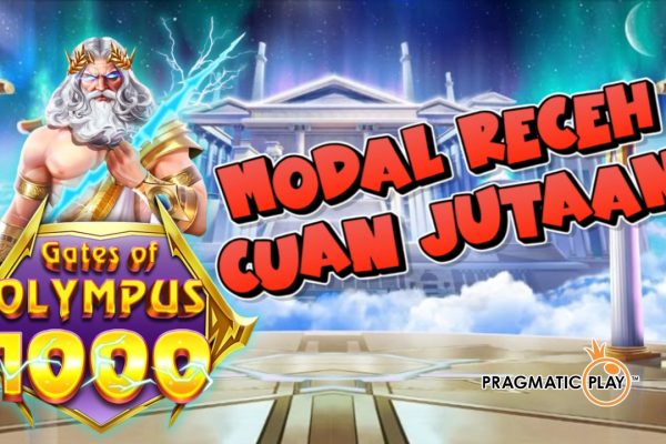 Modal Receh Cuan Jutaan! Coba Slot Gacor Gate of Olympus 1000 Hari Ini